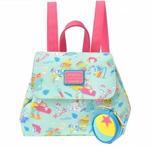 Disney Loungefly Toy Story 4 Backpack & Coin Purse Set Summer Splash 2023